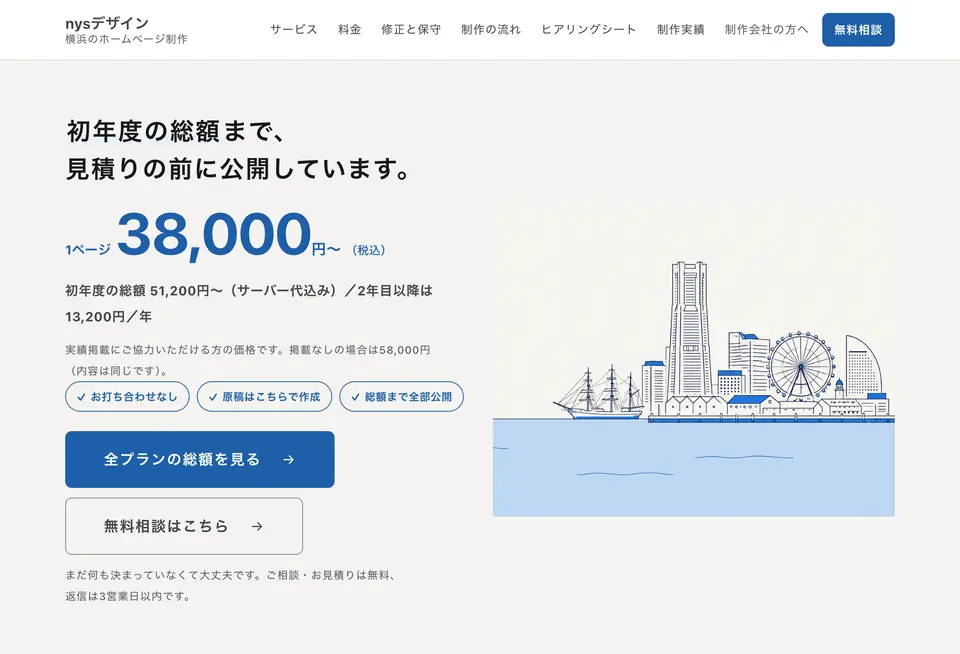 作り直す前のこのサイトのトップ
